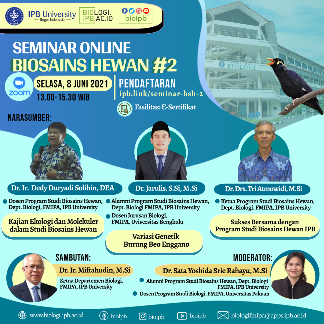 Seminar Online Biosains Hewan #2